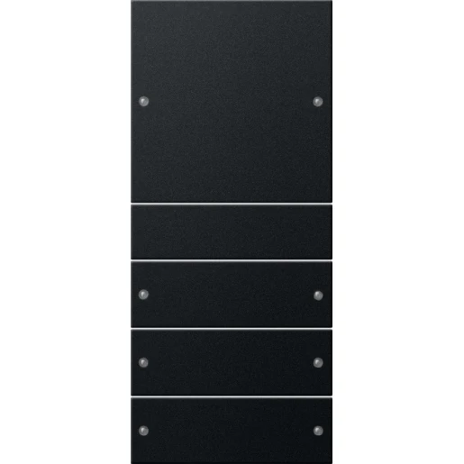 Gira Wippenset 4-v (1+3) System 55 zwart m(gel.)