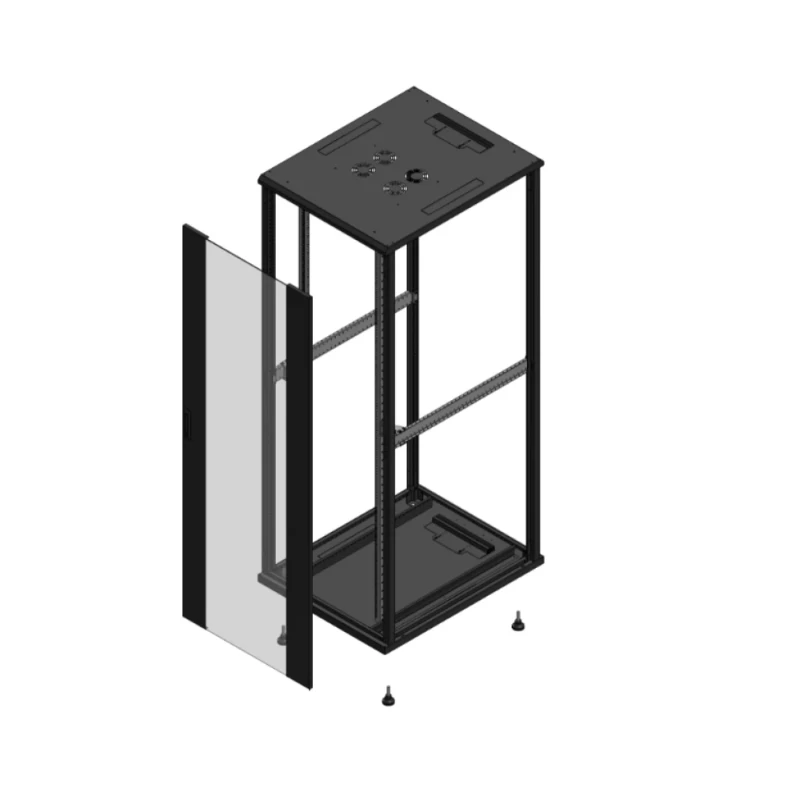 Gigamedia Vloer patchkast AV enkel VER SP EX 19" 47HE 800x1000mm Zwart GGM 7047810PVSSPEX