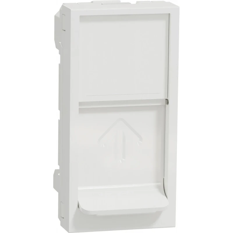 Merten New Unica Frame 1XAMP 110 keystone Inbouwkap data-connector Centraalplaat 1 connector Zonder label wit NU946018