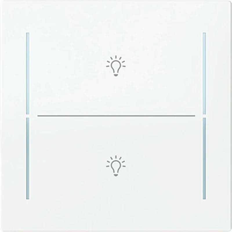 ABB Busch-Jaeger cpl v 2v drukknop lichtsymbool Art-wit
