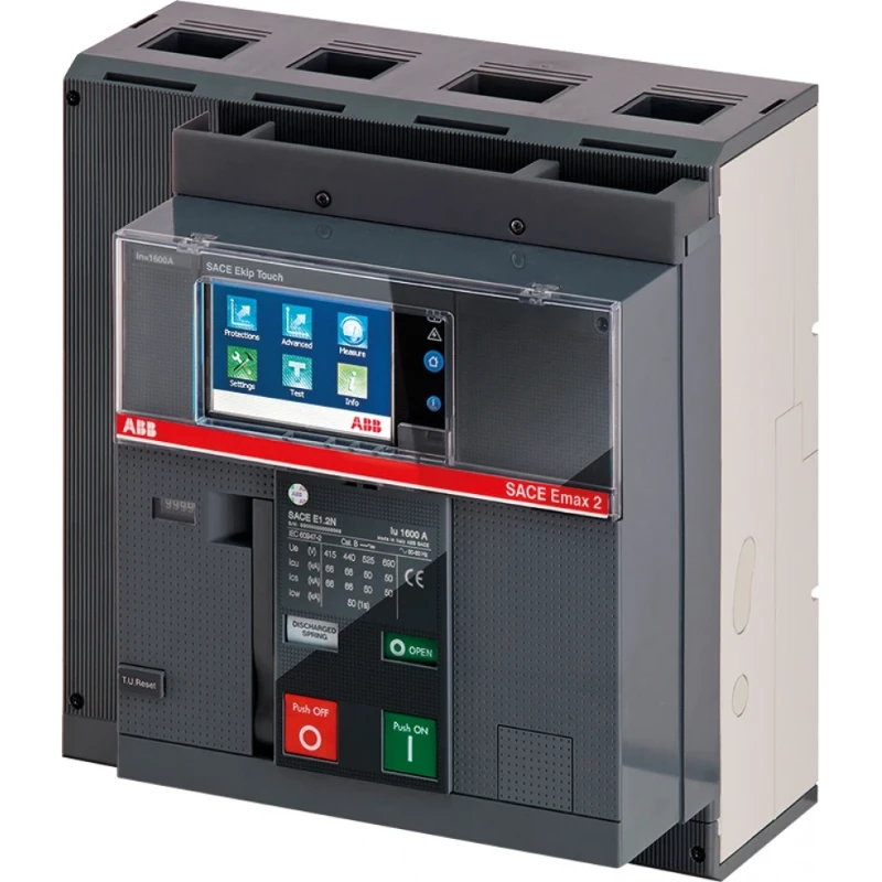 ABB Emax2 E1.2 Touch LSI In=1000A Vast met vooraansluiting 4 polig