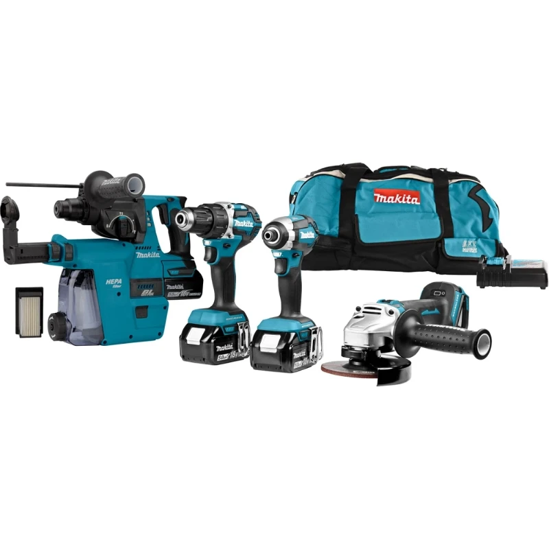 Makita 18V Combiset voor zwaardere (klop)boor- en (slag)schroefklussen DLX2418TJ