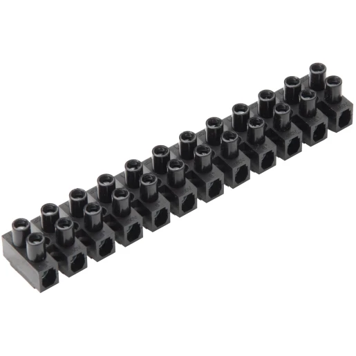 Martin Kaiser Kroonklemmenstrook 12-polig 2,5mm2 schroefaansluiting zwart