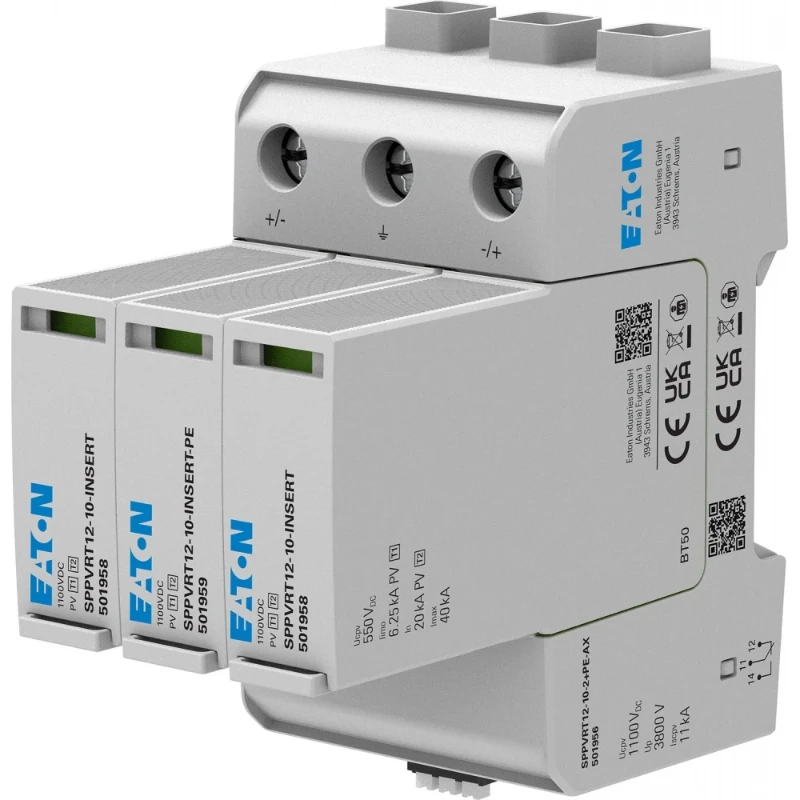 Eaton SPPVRT12-10-2+PE / bliksemstroom- en overspanningsbeveiliging Type 1/