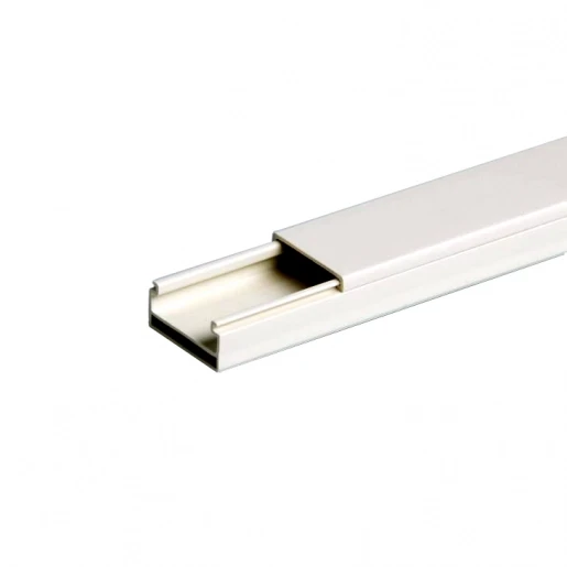 Attema P25 leidingkanaal 4000x25x13mm PVC Bodemperforatie met deksel wit RAL 1013 AT9272