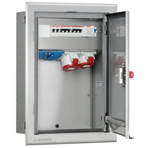 Mennekes RVS inbouw combinatie