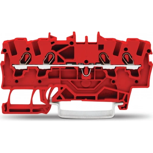 Wago Serie 2001 Verbindingsrijgklem 0,5-2,5mm² eendr. 0,25-1,5mm² meerdr. Rood