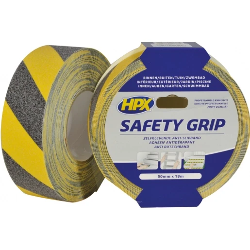 HPX zelfklevende tape 50mmx18m PVC Geel