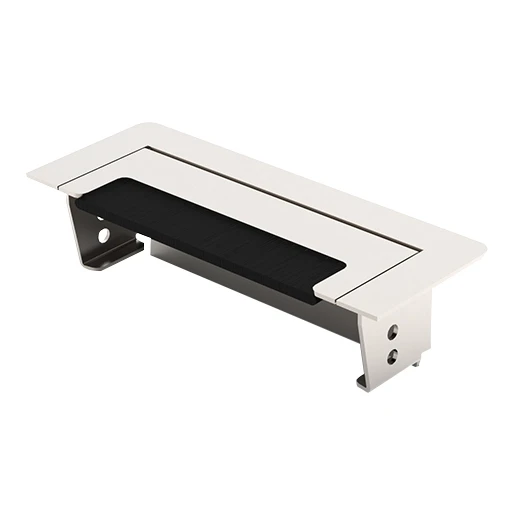 HPL tegeldoorvoer met borsteldoorvoer RVS 55x145mm 301.0224