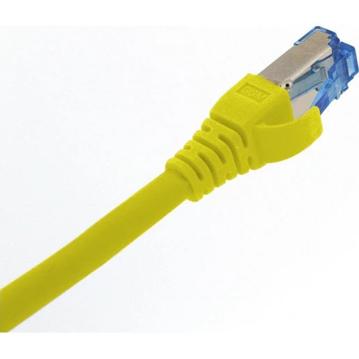 Gigamedia Patchkabel LSZH Slimline (1 stuk = 10) U / UTP Cat6 RJ45 8(8) 1M geel GGM CAT61MZHSJ