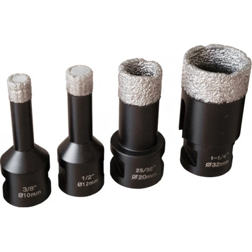 Mandrex DryXcut Drycut diamantboor set 4-delig 25mm tot 75mm 18006004