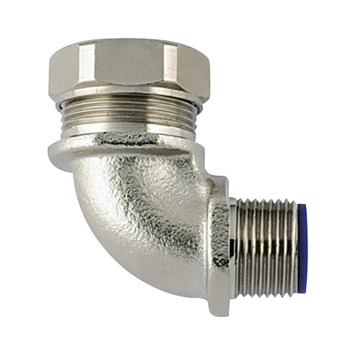 Hellermann Tyton METALEN COMPRESSIEKOPPELING 90° IP68 Ø40MM M40