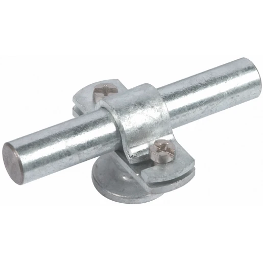Dehn Rod holder with flange zdc with m8 female thread for rd 16mm st