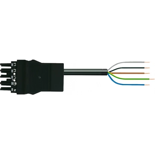 Wago SERIE 771 Patchkabel gebouwinstallatie 5p Contrastekker (female) Vrij kabeluiteinde 6000mm