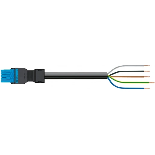 Wago SERIE 891 Patchkabel gebouwinstallatie 5p Contrastekker (female) Vrij kabeluiteinde 3000mm