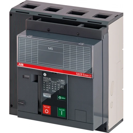 ABB Emax2 E1.2B/MS In=1600A lastschakelaar zonder beveiliging 4 polig