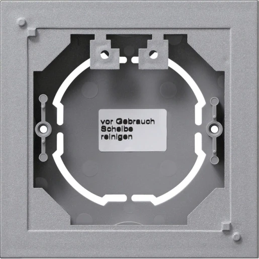 Gira System 55 Opbouwbehuizing 1-voudig aluminium Horizontaal en verticaal 021926