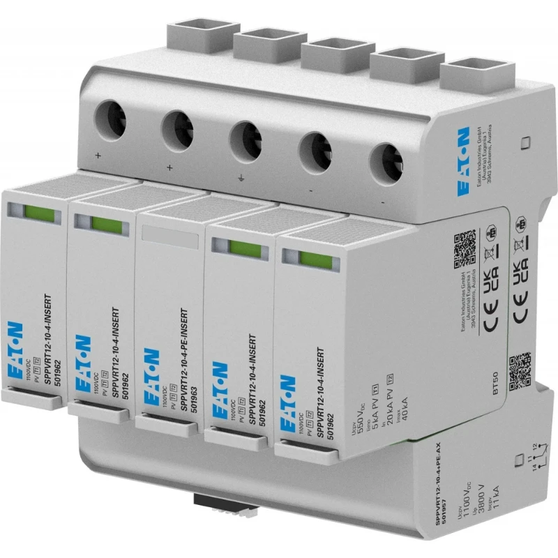 Eaton SPPVRT12-10-2+PE / bliksemstroom- en overspanningsbeveiliging Type 1/