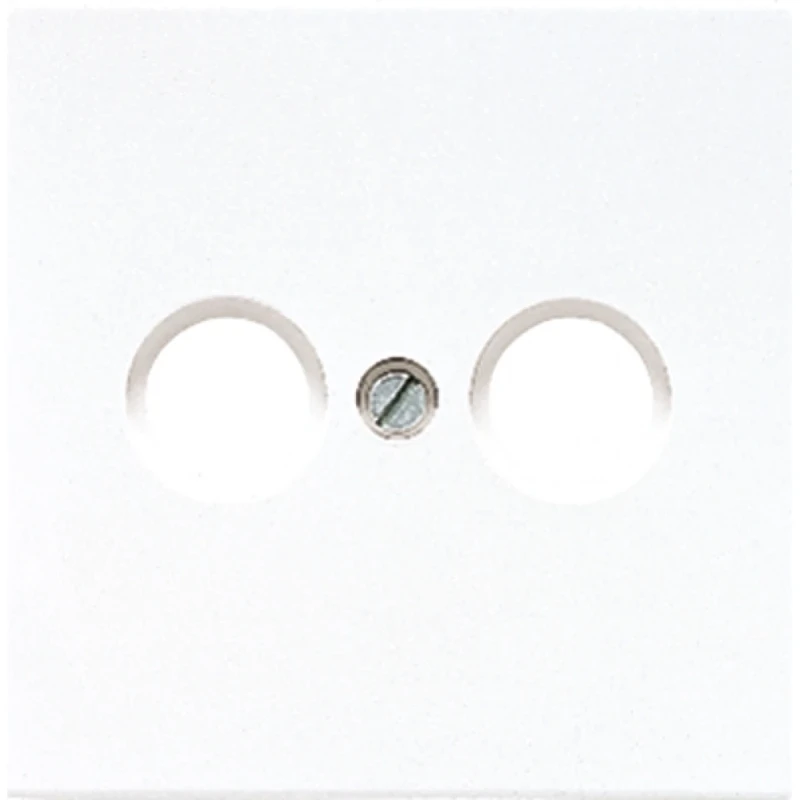 Jung LS range centraalplaat tv-doos ls990 1 connector Zonder label wit LS990TVWW