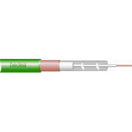 Bedea Coaxkabel 75Ohm groen 1.7mm 800357