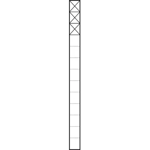 Siedle Communicatiezuil Vrijstaand aluminium 3 modules 1344mm 200023974-00