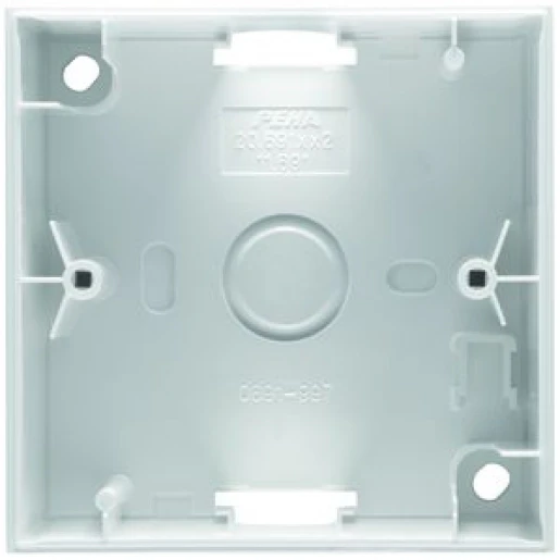 Peha Nova Opbouwhuis 1-voudig 1 module wit Horizontaal en verticaal 00031031