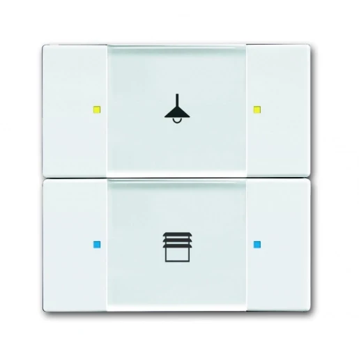 ABB Busch-Jaeger KNX, Future, Solo, Axcent, Carat Tastsensor multifunctioneel KNX 4-voudig wit met tekstv IP20 RAL 9016 2CKA006116A0186