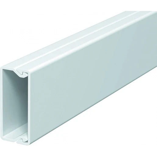 OBO WDK wandkanaal / plafondkanaal 2000x40x17.5mm PVC Bodemperforatie met deksel wit RAL 9010 6191029