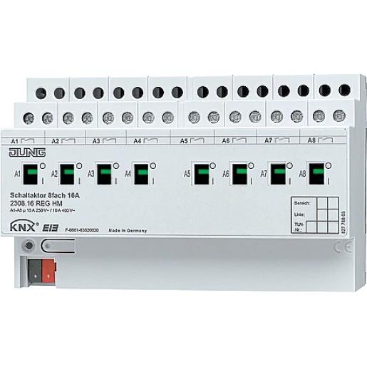 Jung KNX schakelactor 16A 8-v.