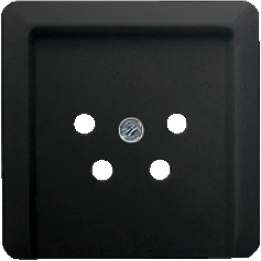 Jung CD range centraalplaat ptt contactdoos cd500 TAE 1 connector Zonder label zwart CD561TFSW