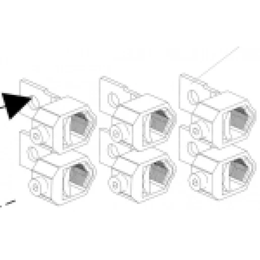 ABB Slimline xr aansluitklem voor hoofdkabel 4p schroef 2-aansluitingen