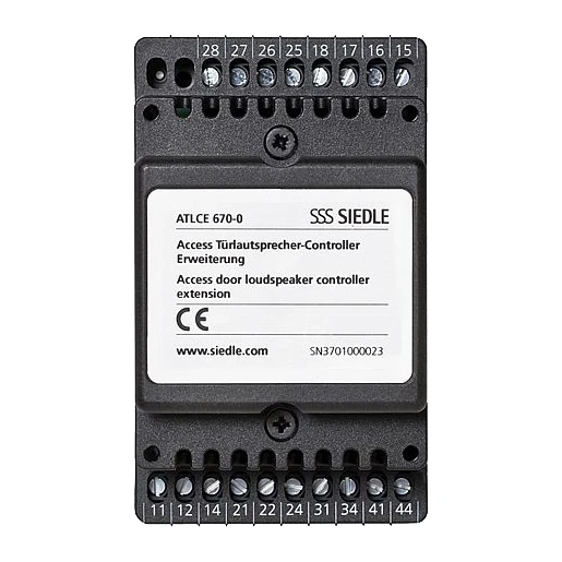 Siedle Deurluidspreker-controller uitbreiding DIN-rail 200041607-00