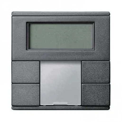 Merten SpaceLogic KNX Drukknop 2V + thermostaat systeem M KNX antraciet RAL 7024 MTN6212-0414