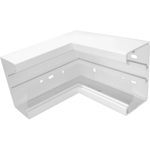 GGK binnenhoek wandgoot 130x62mm RAL 9010 12804G