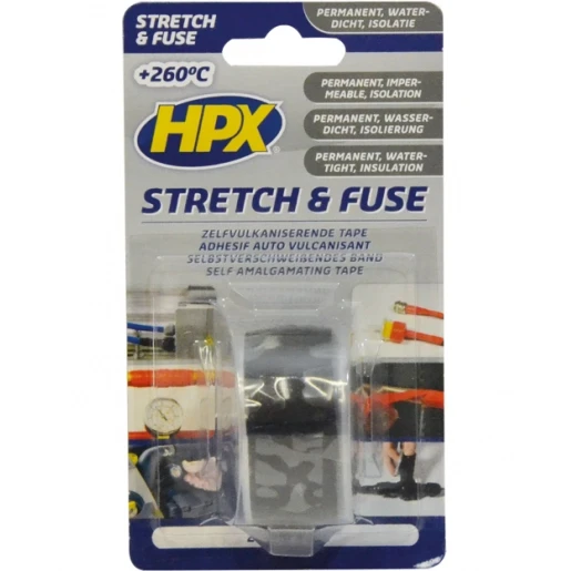 HPX zelfklevende tape 25mmx3m Silicoon Zwart