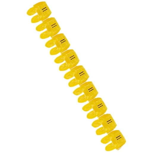 Legrand CAB 3 adercodering Schriftvorm 1.4-1.8mm Klemmen (snap) Geel