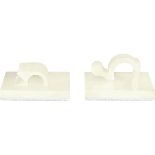 Hellermann Tyton Plakclip transparant 28,5x28,5mm
