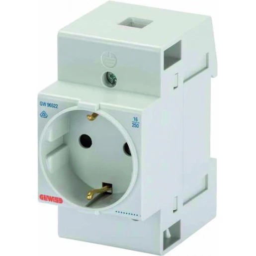 Gewiss 90 wandcontactdoos wit 16A 250V AC randaarde (type f) GW96522