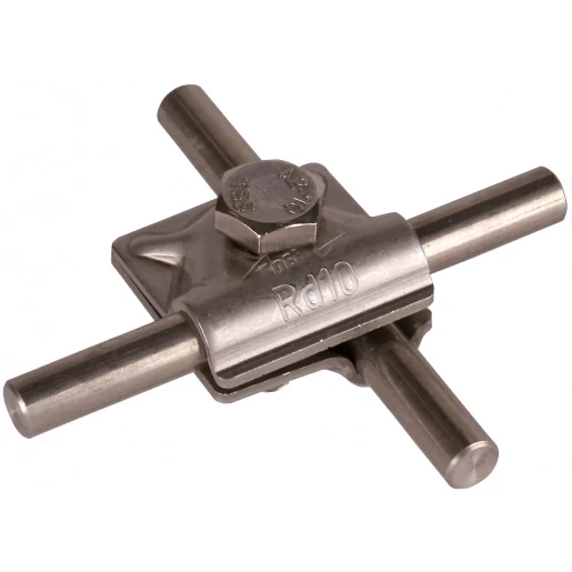 Dehn Mv clamp stst f.rd 10mm with hexagon screw