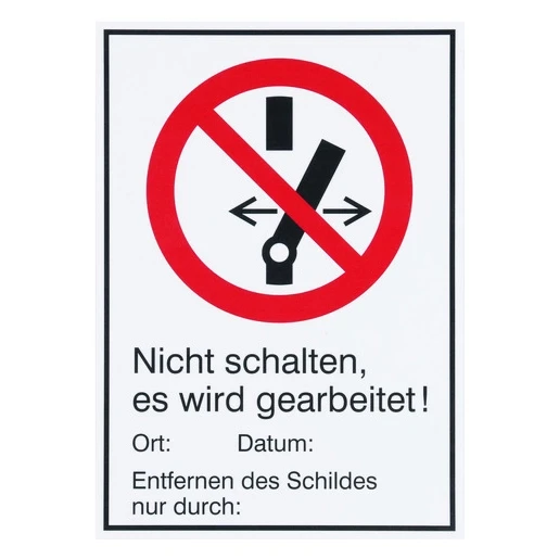 Dehn Sign nicht schalten.es wird gearbeitet material: magnetic plastic she