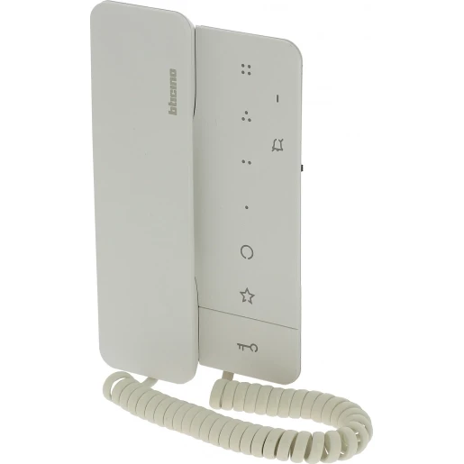 Bticino Classe 100 Deurcommunicatie-binnenpost A16E audio + hoorn wit BT344292