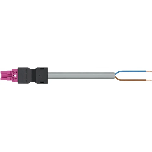 Wago SERIE 771 Patchkabel gebouwinstallatie 2p Contrastekker (female) Vrij kabeluiteinde 2000mm