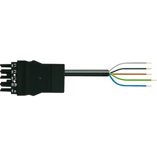 Wago SERIE 771 Patchkabel gebouwinstallatie 5p Contrastekker (female) Vrij kabeluiteinde 7000mm
