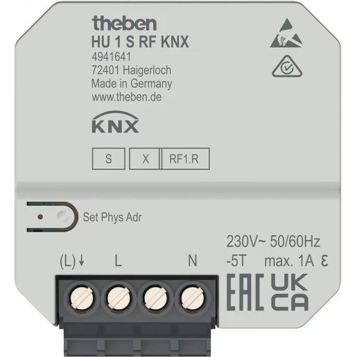 Theben KNX-RF Verwarmingsactor KNX enkelvoudig inbouw 230V 4941641
