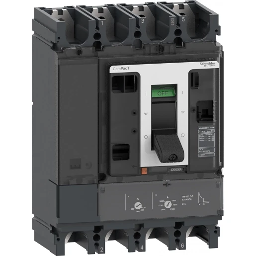 Schneider Electric NSX630S 100KA DC 4P 600A TMD