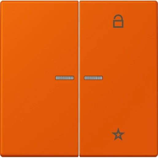 Jung LS range stuurafdekking universeel lc4320s 2-voudig Mat oranje FMLC1701260