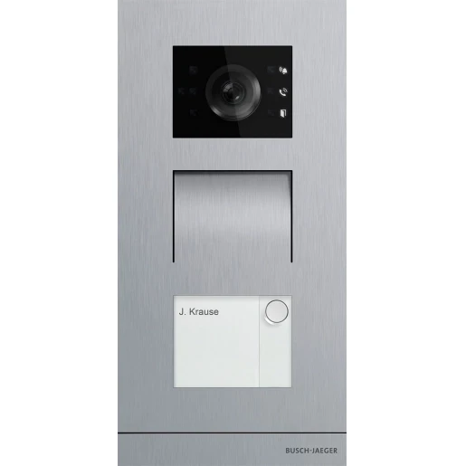ABB Busch-Jaeger Welcome Deurstation deurcommunicatie 1 beltoets RVS IP54 Inbouw (stucwerk) 2TMA200010X0003