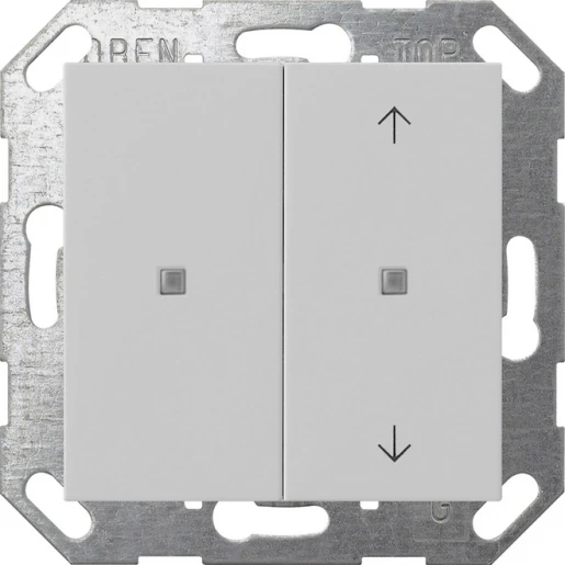Gira KNX drukc. wip 2-v onbedrukt/pijlen System 55 grijs m