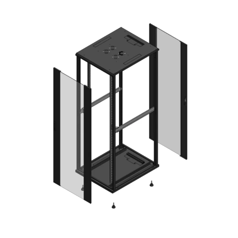 Gigamedia Vloer patchkast AV enkel VER AR enkel VER EX 19" 47HE 800x1000mm Zwart GGM 7047810PVSPVSEX