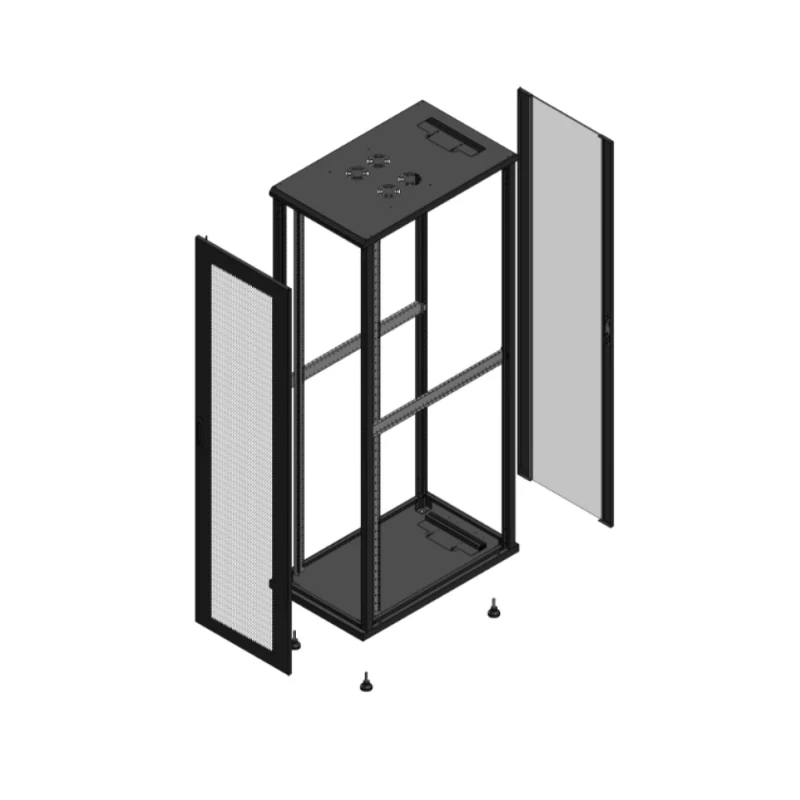 Gigamedia Vloer patchkast AV enkel PER AR enkel VER EX 19" 47HE 600x1000mm Zwart GGM 7047610PPSPVSEX